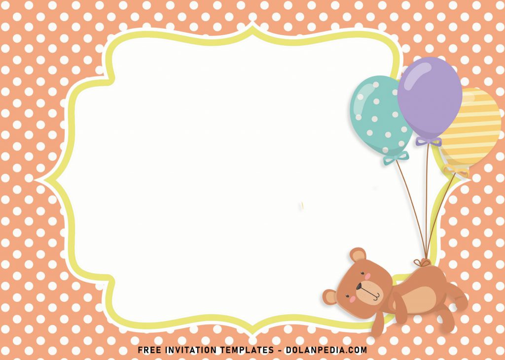 7+ Cute Baby Bear Birthday Invitation Templates For All Ages and has landscape design