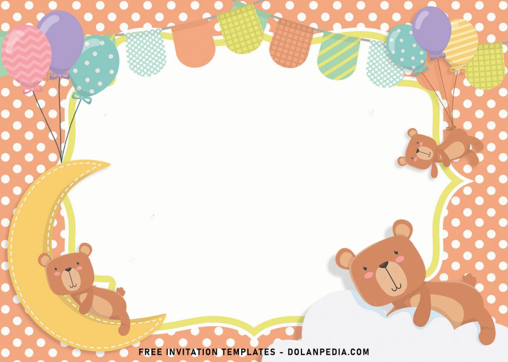 7+ Cute Baby Bear Birthday Invitation Templates For All Ages and has cute teddy bear