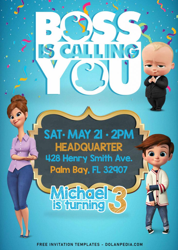 10+ Personalized Boss Baby Invitation Templates For Your Baby Shower Party