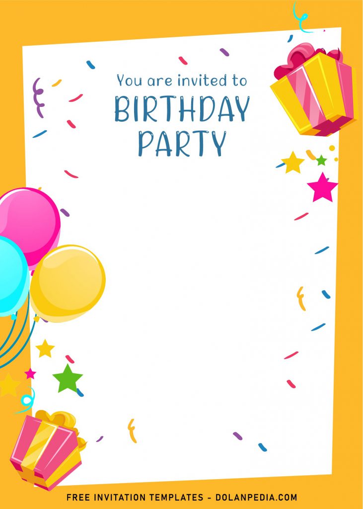 7+ Cute And Fun Birthday Invitation Templates and has colorful sprinkles