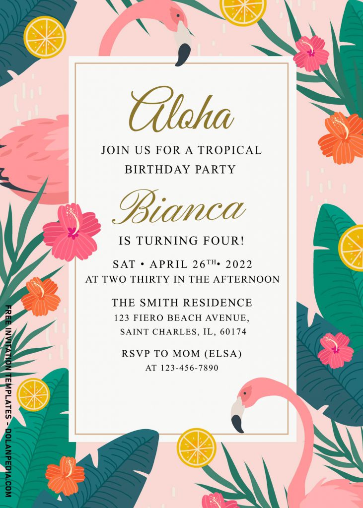 7+ Summer Tropical Birthday Invitation Templates