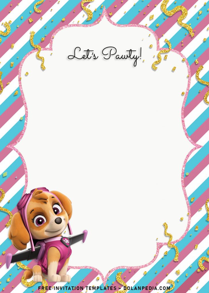 8+ Adorable Skye And Everest Paw Patrol Birthday Invitation Templates and has Skye and her favorite flying jetpack