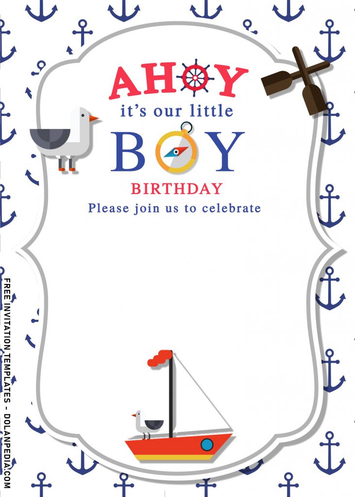 11+Nautical Birthday Party Invitation Templates and has 