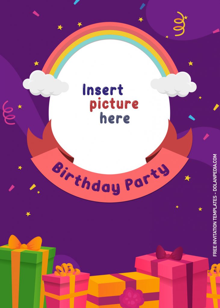 10+ Children Birthday Invitation Templates For Fun Kids Birthday Party and has birthday gift boxes