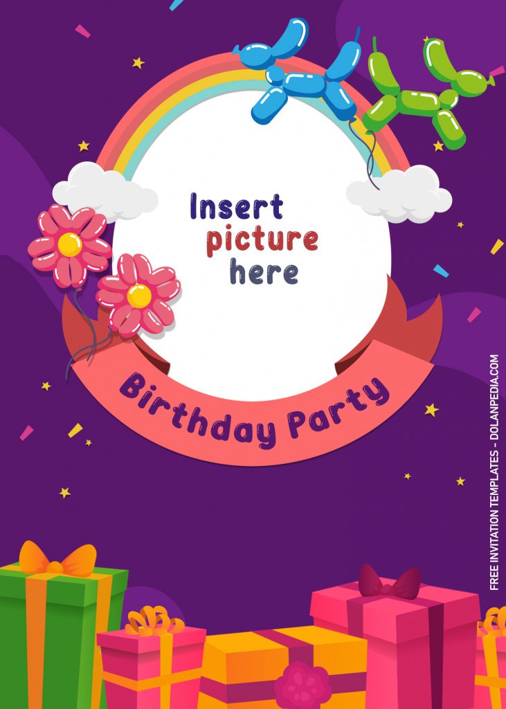 10+ Children Birthday Invitation Templates For Fun Kids Birthday Party and has cute flowers