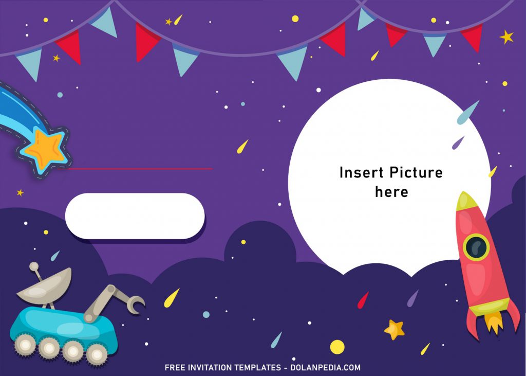 11+ Creative Space Galaxy Birthday Invitation Templates and has Colorful dots
