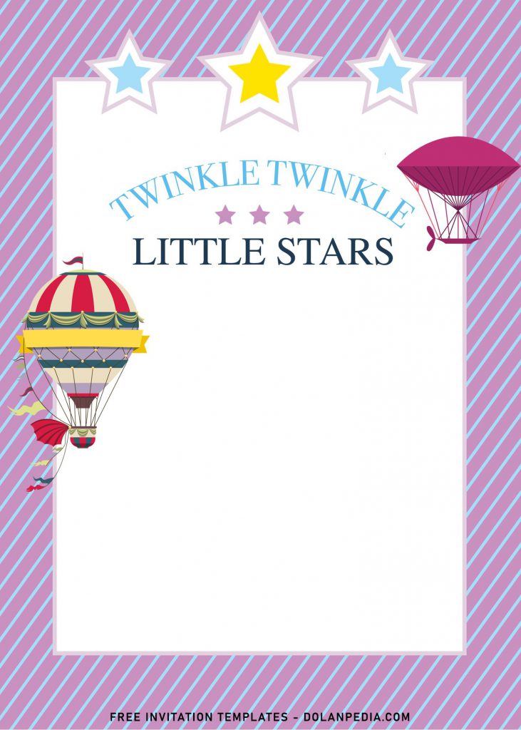7+ Twinkle Twinkle Little Star Birthday Invitation Templates and has white rectangle text box