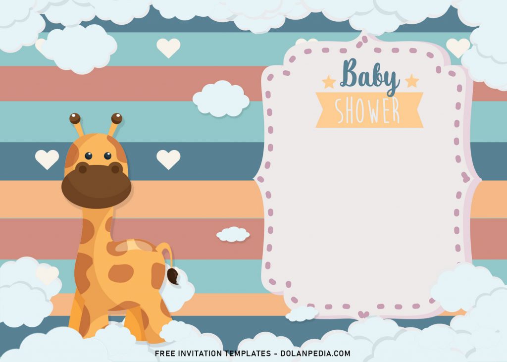 8+ Adorable Baby Animals Themed Birthday Invitation Templates For All Ages and has Bracket frame with white layer