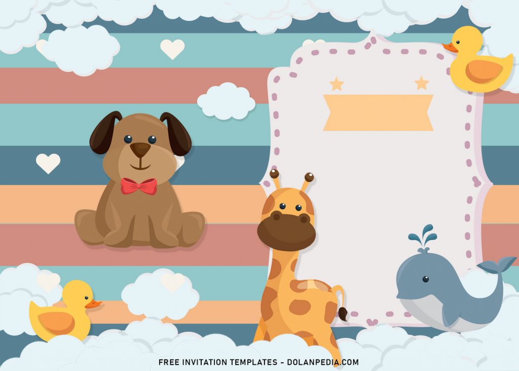 8+ Adorable Baby Animals Themed Birthday Invitation Templates For All Ages and has cute baby dog