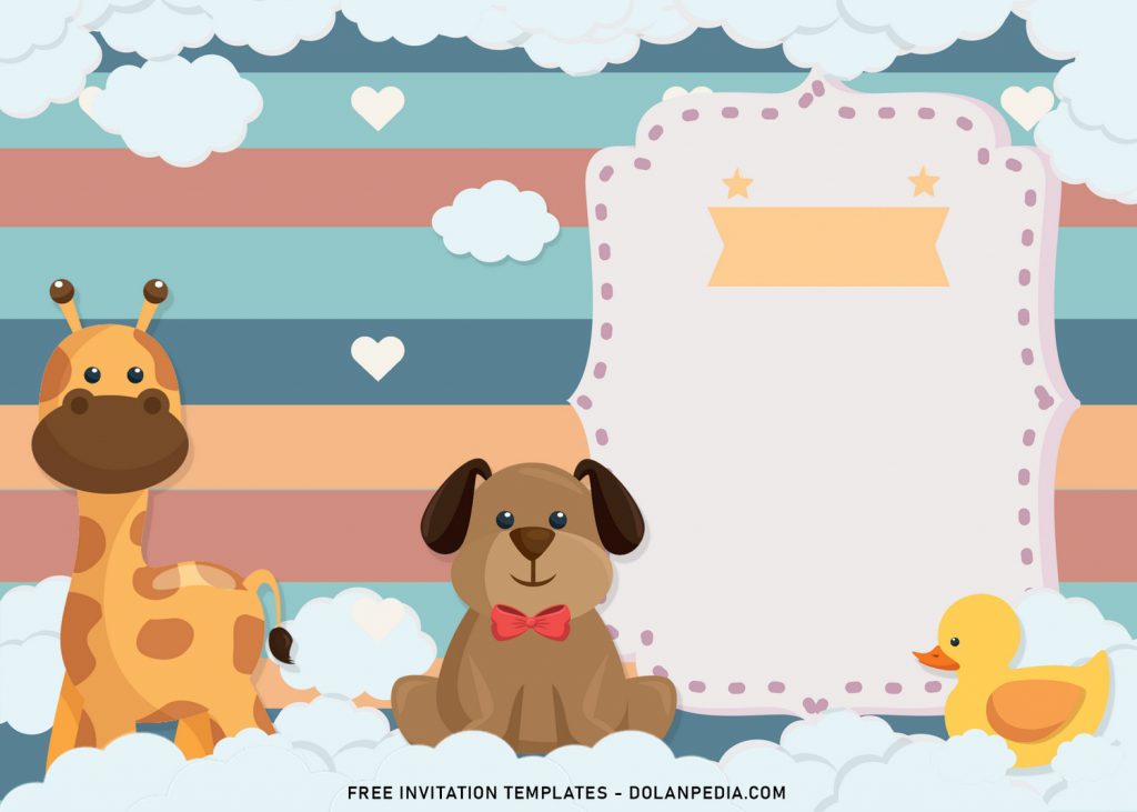 8+ Adorable Baby Animals Themed Birthday Invitation Templates For All Ages and has colorful background