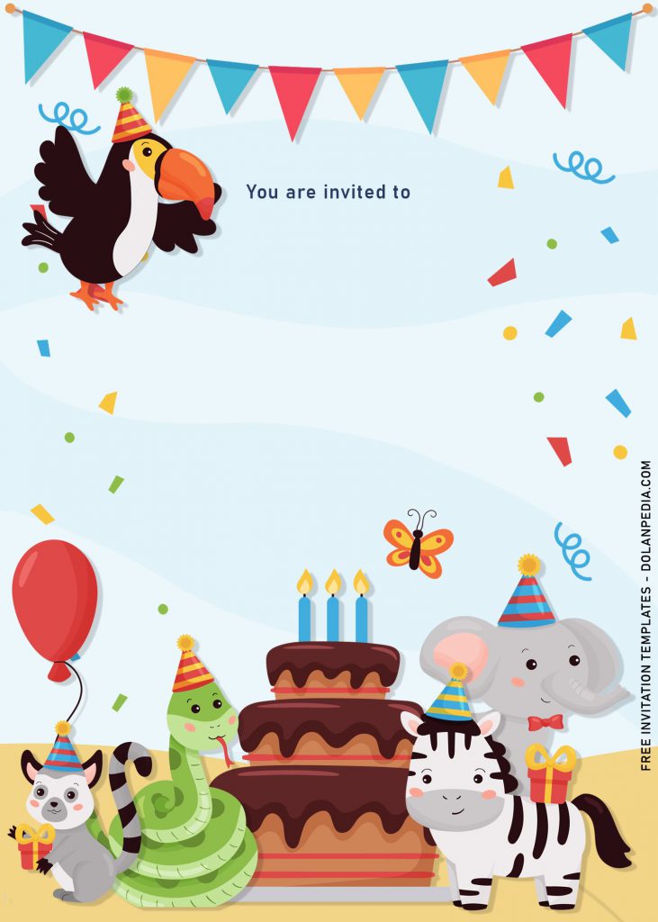 8+ Cute Woodland Animals Birthday Invitation Templates and has cute Baby Toucan