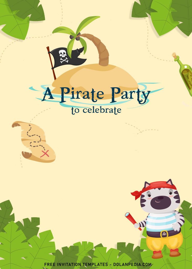 8+ Fun Pirate Birthday Invitation Templates and has cute baby animals pirate