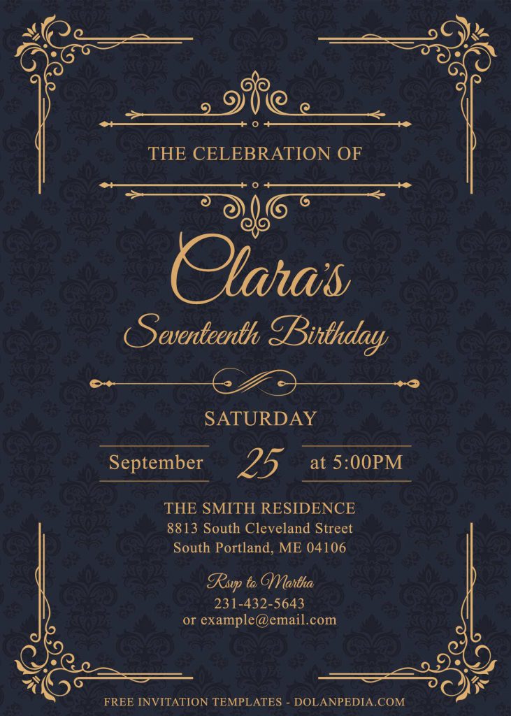 11+ Elegant Birthday Invitation Templates For Your Kid's Upcoming Birthday Party
