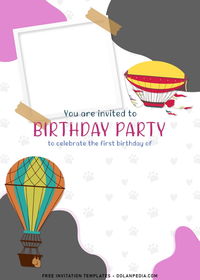 8+ Colorful Hand Drawn Birthday Invitation Templates For Your Kid’s ...