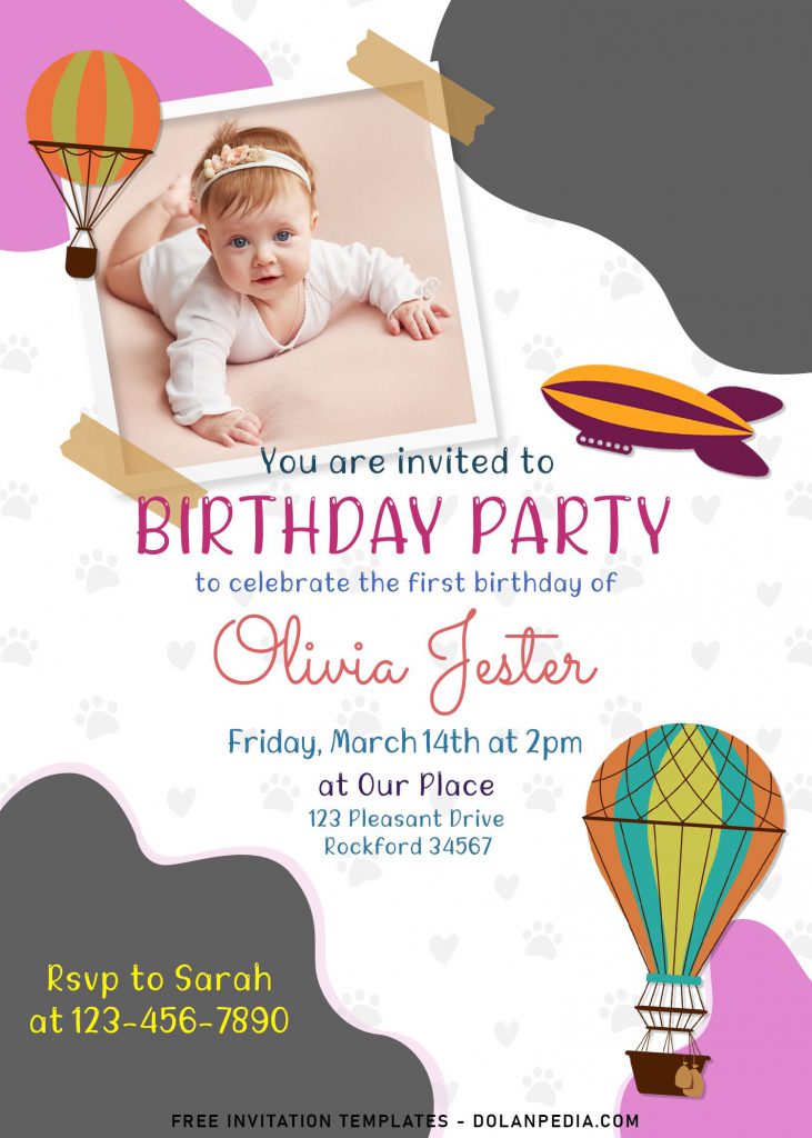 8+ Colorful Hand Drawn Birthday Invitation Templates For Your Kid’s Birthday