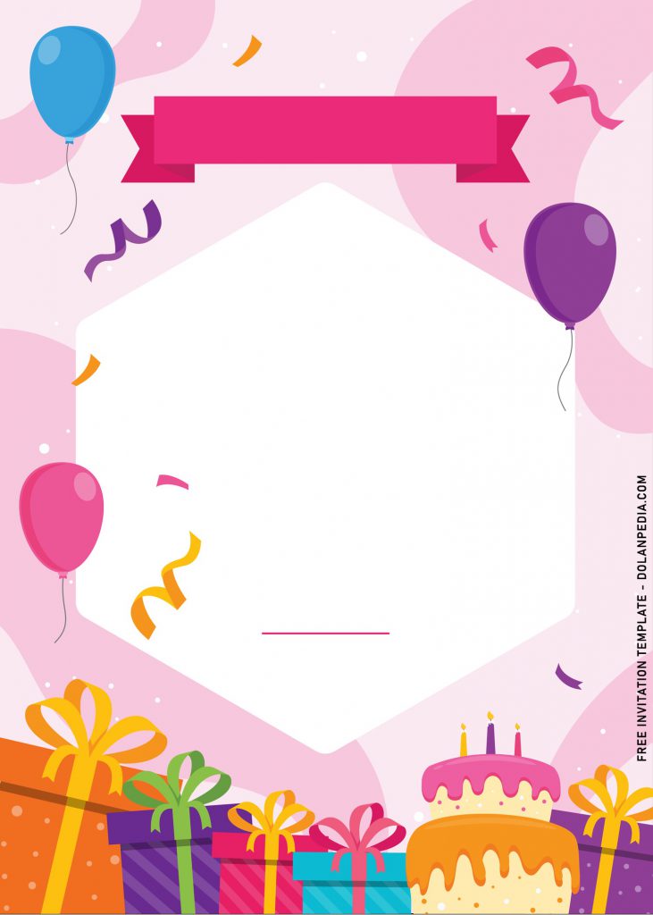 10+ Colorful Pastel Birthday Invitation Templates For Fun Kid’s Birthday Party and has colorful confetti