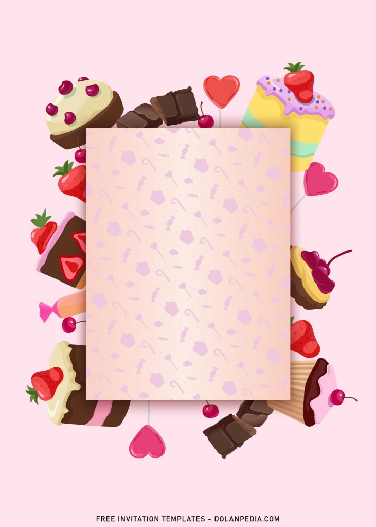 11+ Cute Sweet Treats Birthday Invitation Templates