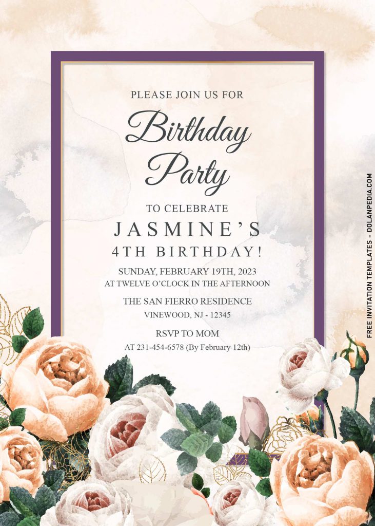 7+ Enchanting Floral Birthday Invitation Templates