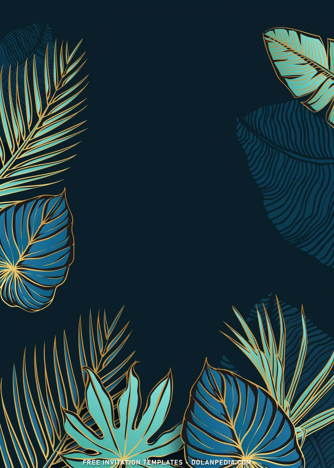 10+ Summer Tropical Palm Birthday Invitiation Templates | Dolanpedia