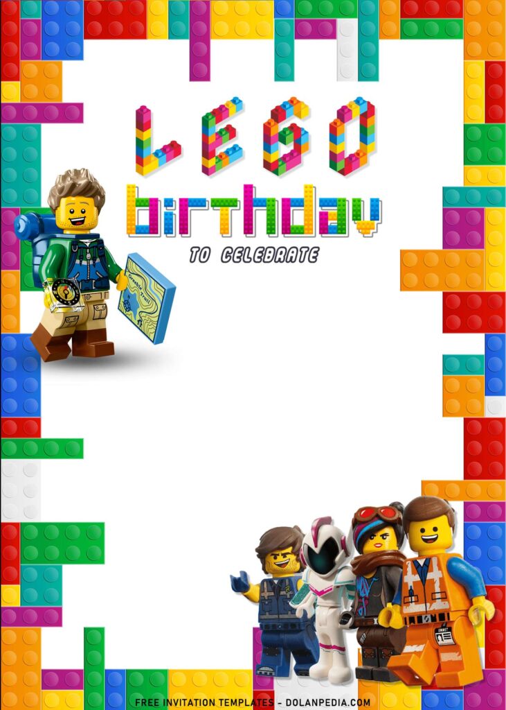 9+ Lego Birthday Invitation Templates For Kids Birthday Party with Lego City Undercover