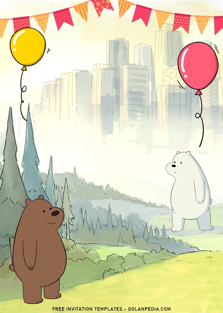 10+ We Bare Bears Birthday Invitation Templates with 