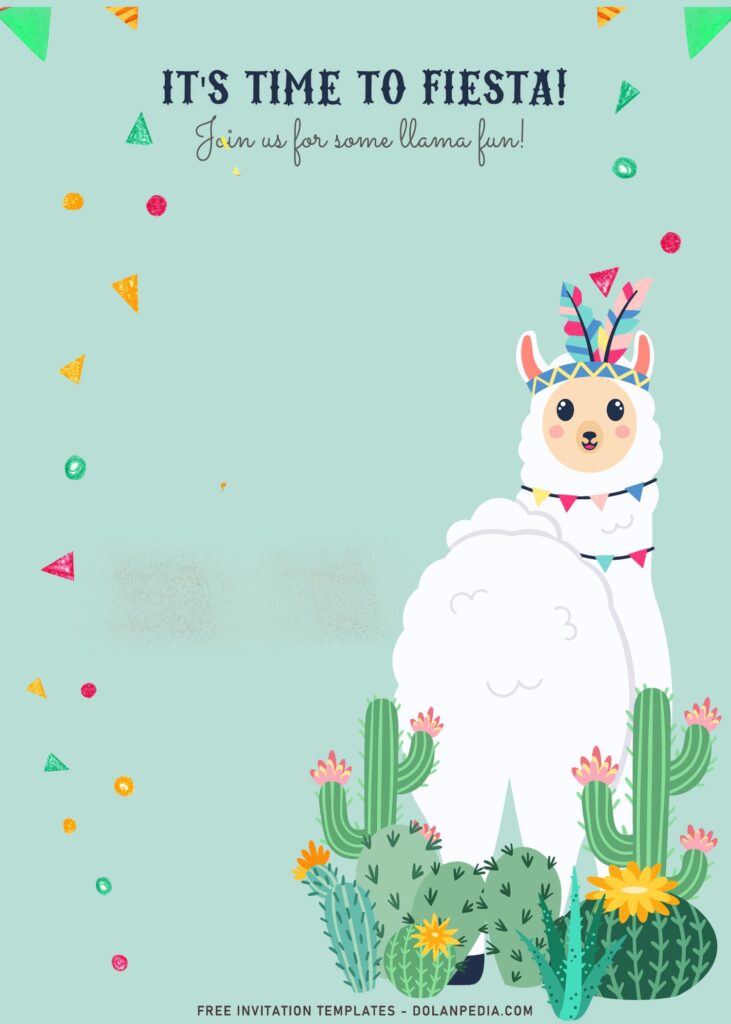 9+ Adorable Llama Birthday Invitation Templates For Your Birthday Girls with 