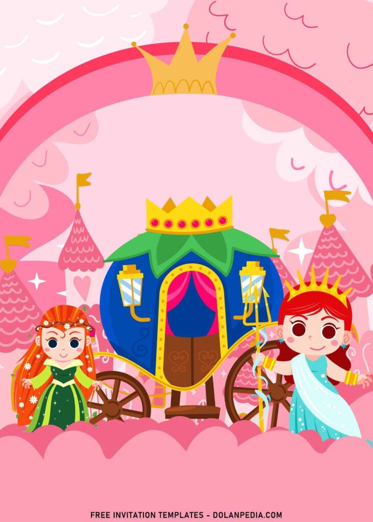 9+ Adorable Royal Princess Carriage Birthday Invitation Templates with adorable Princess Carriage