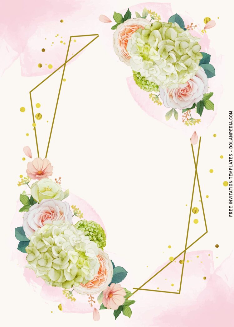 10+ Peach Flowers Birthday Invitation Templates | DOLANPedia Invitation