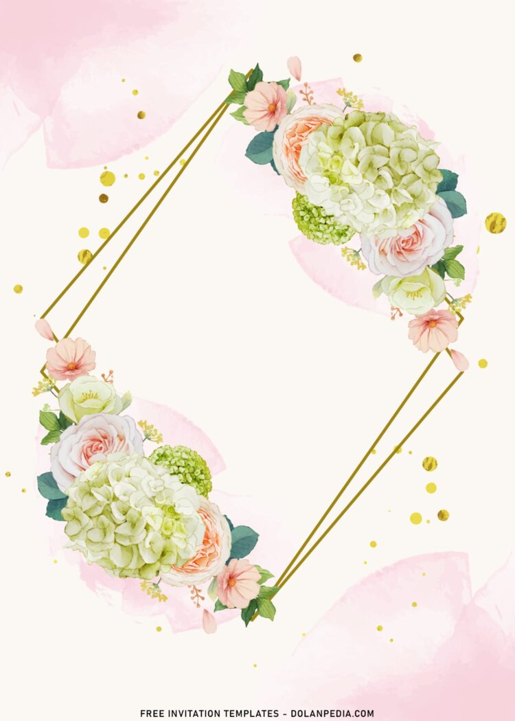 10+ Peach Flowers Birthday Invitation Templates | Dolanpedia