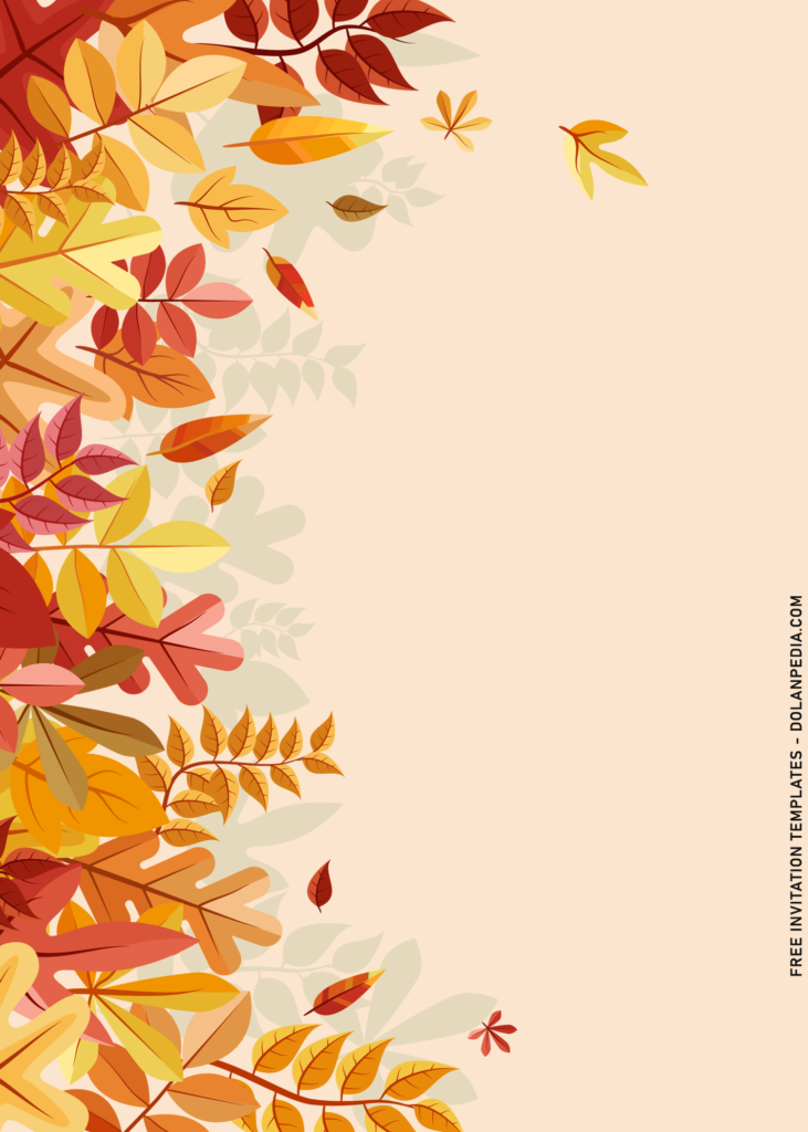 10+ Watercolor Maple And Ash leaves Fall Birthday Invitation Templates