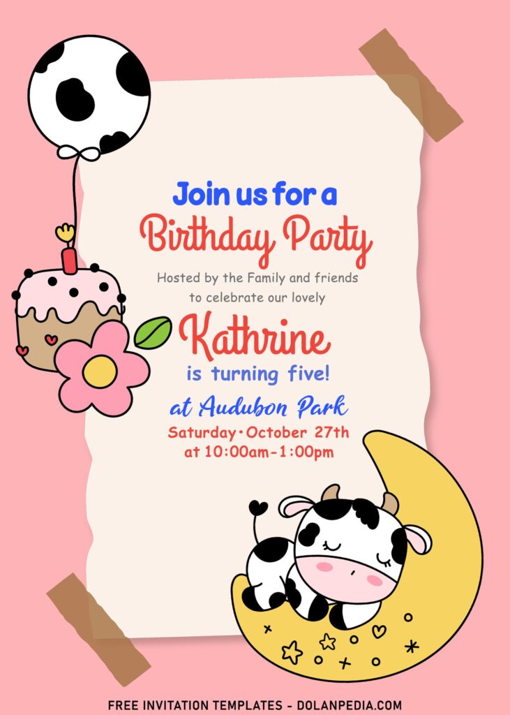 10+ Personalized Holy Cow Birthday Invitation Templates For All Ages