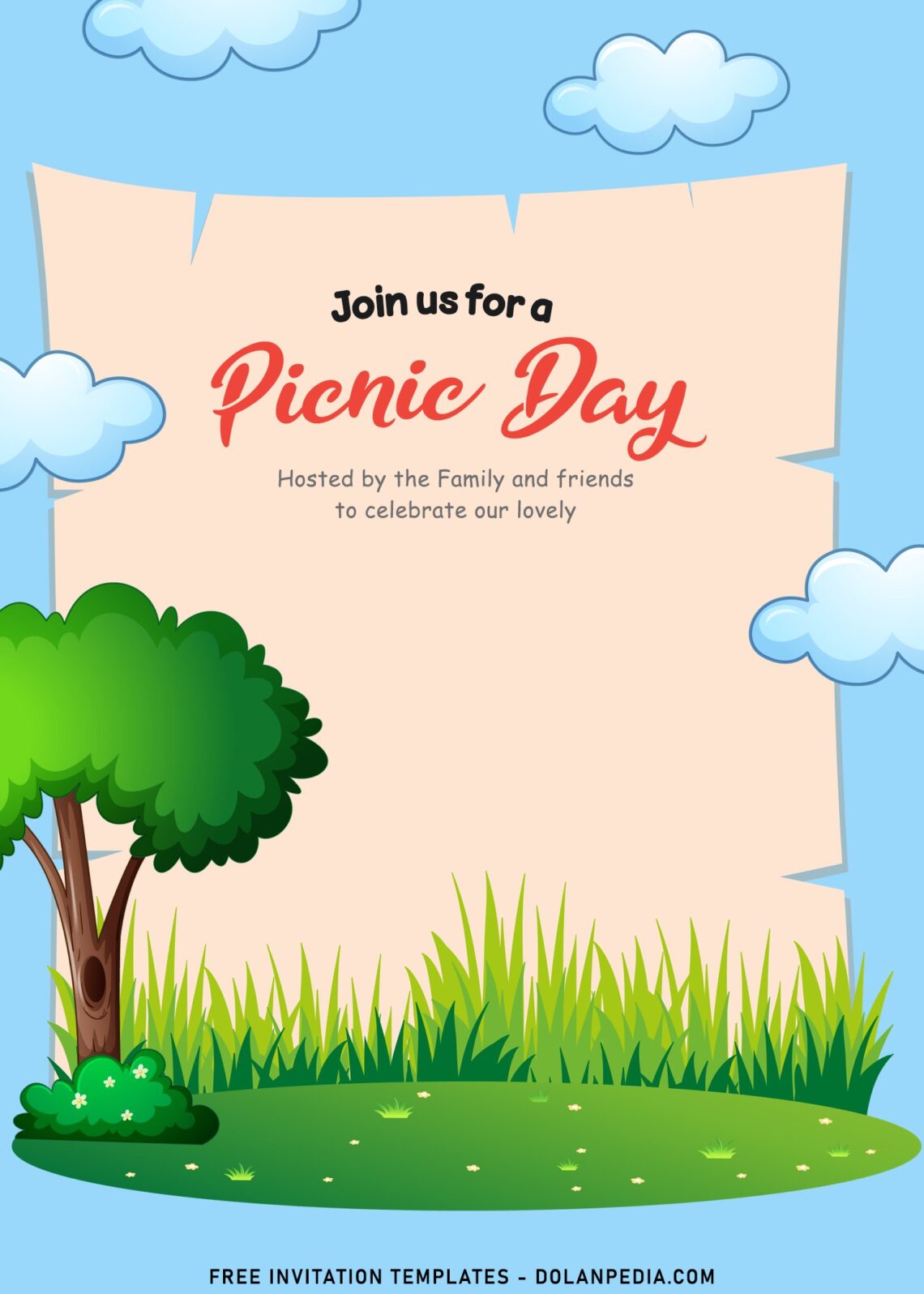 9-adorable-picnic-day-birthday-invitation-templates-with-cute-kids