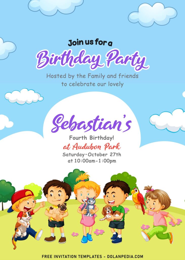 9+ Playground Party In The Park Birthday Invitation Templates