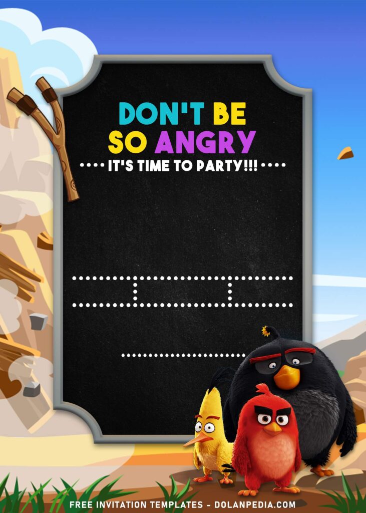 10+ Lovely Feathered Friends Angry Birds Birthday Invitation Templates with Terrence and Chuck