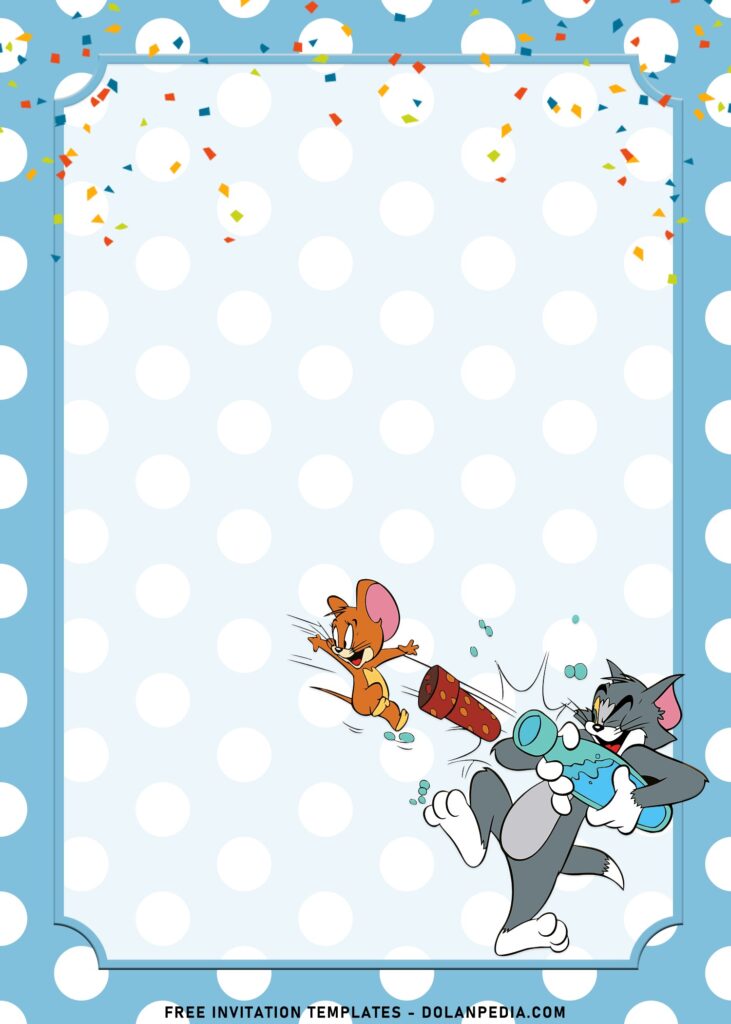 10+ Adorable Tom And Jerry Birthday Invitation Templates with 