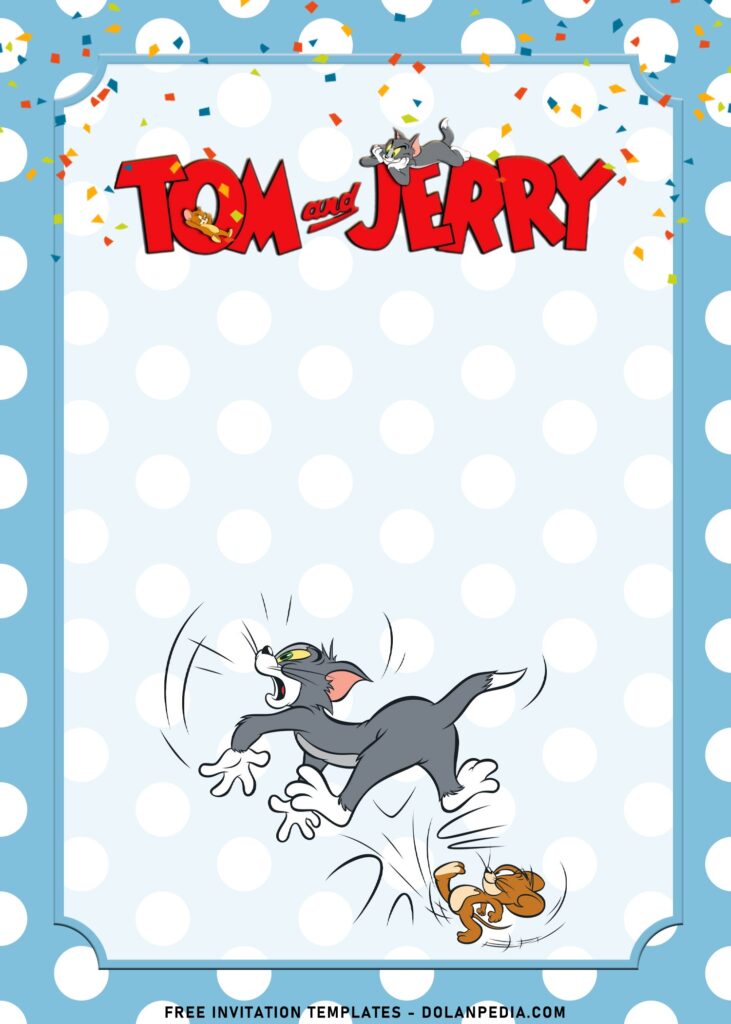 10+ Adorable Tom And Jerry Birthday Invitation Templates with Tom and Jerry Logo