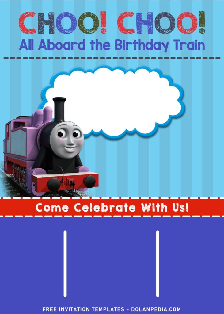 10+ Funny Thomas The Train And Friends Birthday Invitation Templates with Thomas
