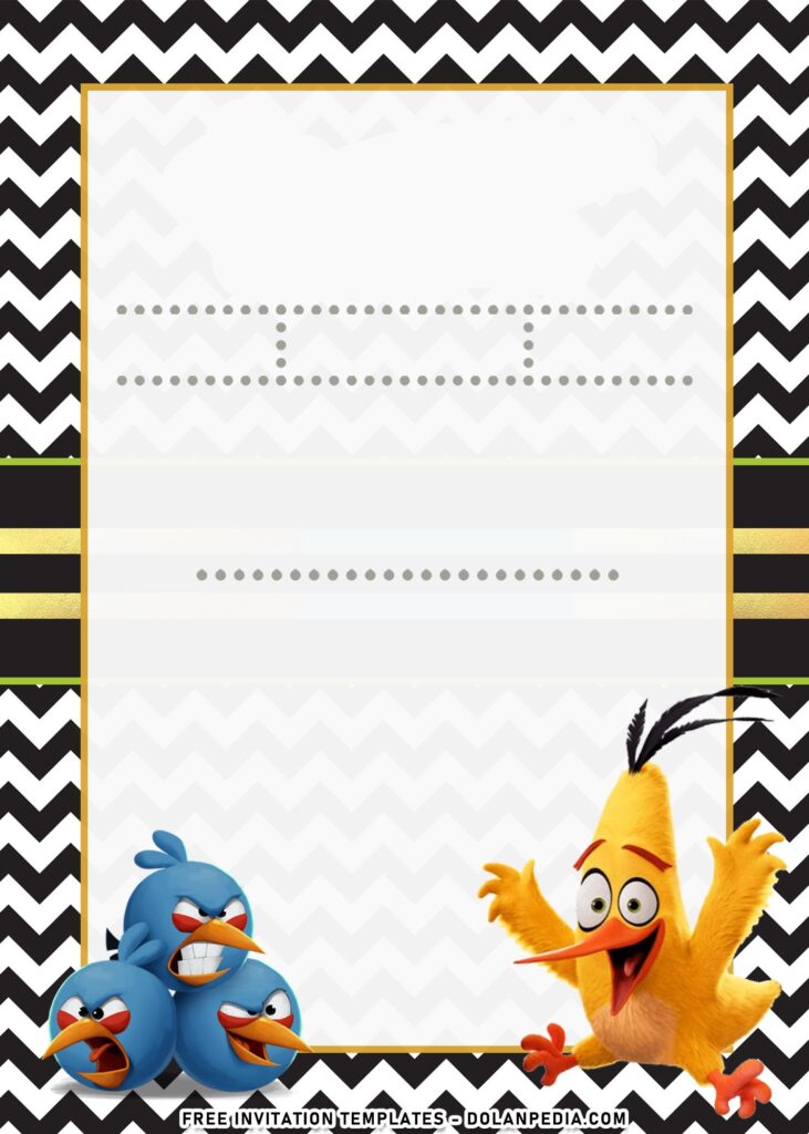 7+ Bubbly Angry Birds Squad Birthday Invitation Templates with Chuck