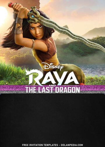 7+ Disney Raya And The Last Dragon Surprise Birthday Invitation ...