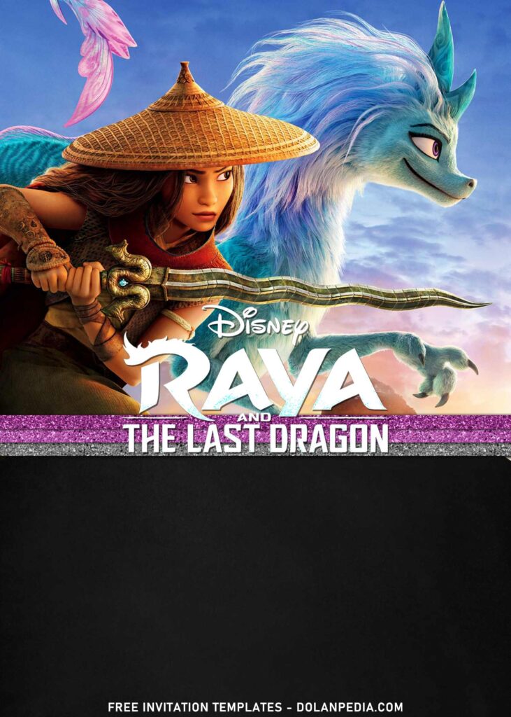 7+ Disney Raya And The Last Dragon Surprise Birthday Invitation Templates with Sisu the last dragon