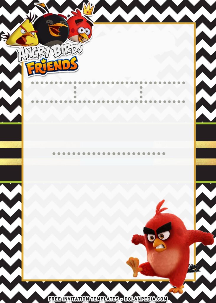 7+ Bubbly Angry Birds Squad Birthday Invitation Templates with Red