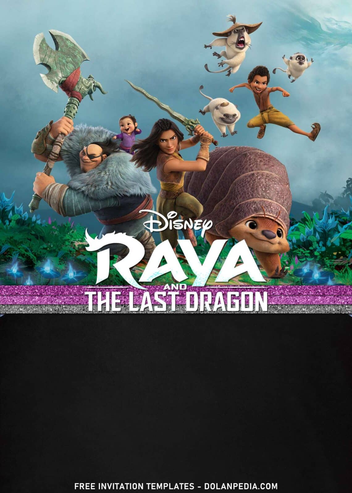 7+ Disney Raya And The Last Dragon Surprise Birthday Invitation ...