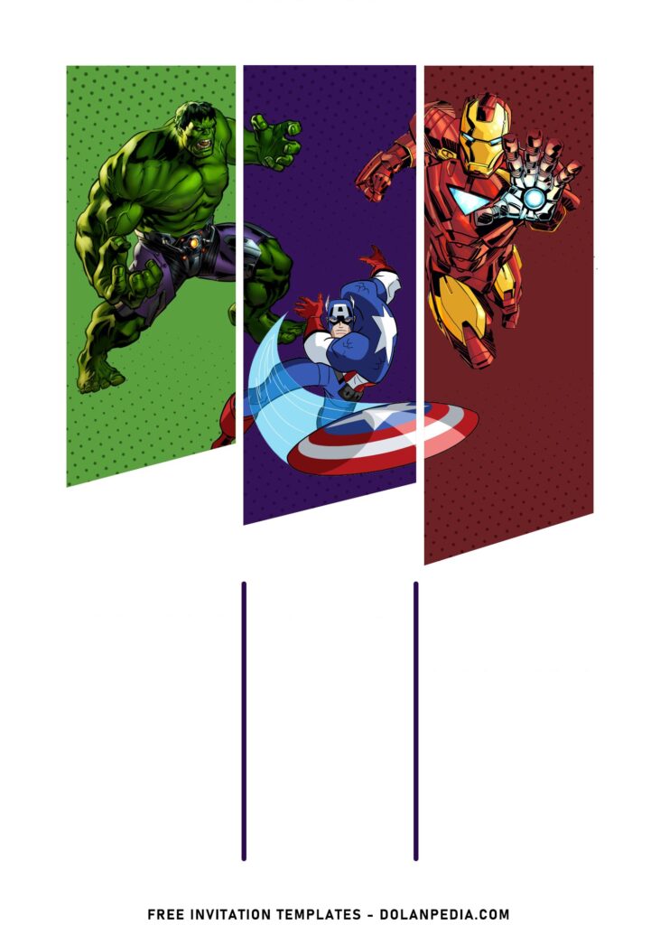 7+ Super Epic Avengers Birthday Invitation Templates with Captain America and Hulk