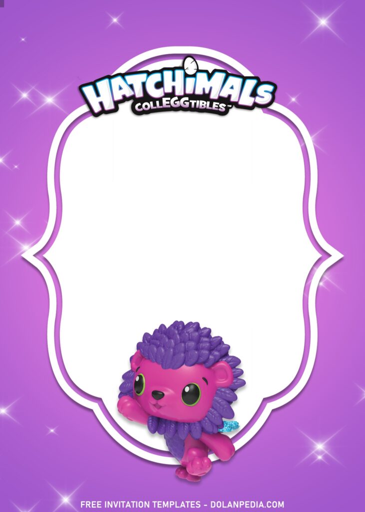 9+ Dazzling Cute Hatchimals Birthday Invitation Best For Toddlers with cute baby sea lion