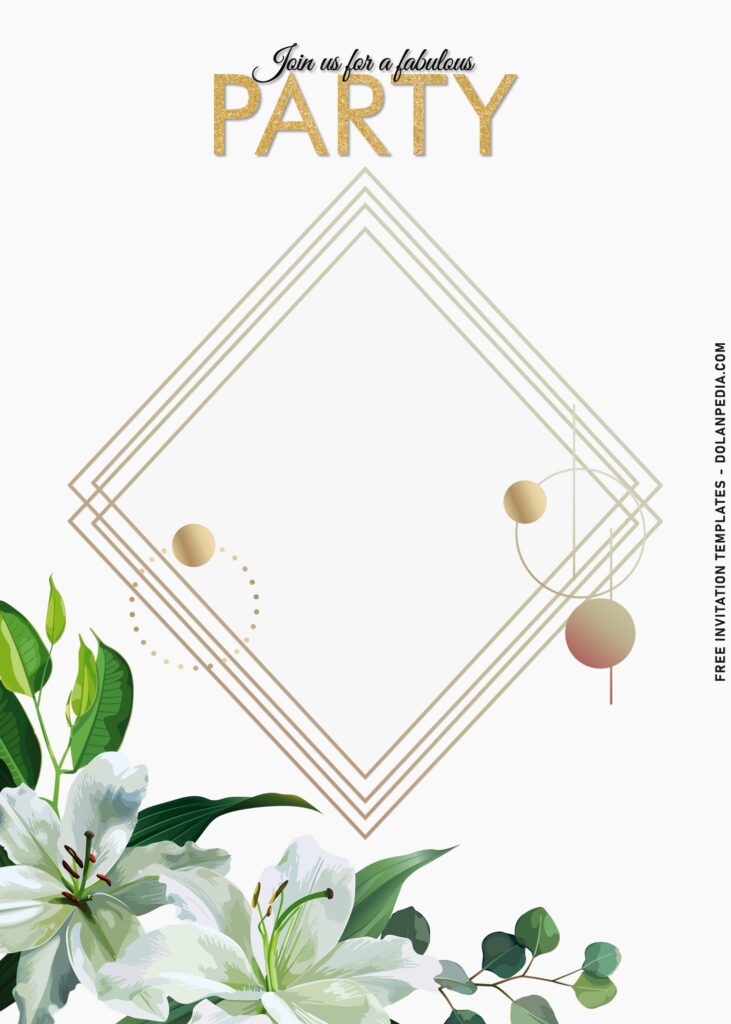 8+ Swoon-Worthy Floral Invitation Templates For Aesthetic Celebrations with stunning asymmetric frame