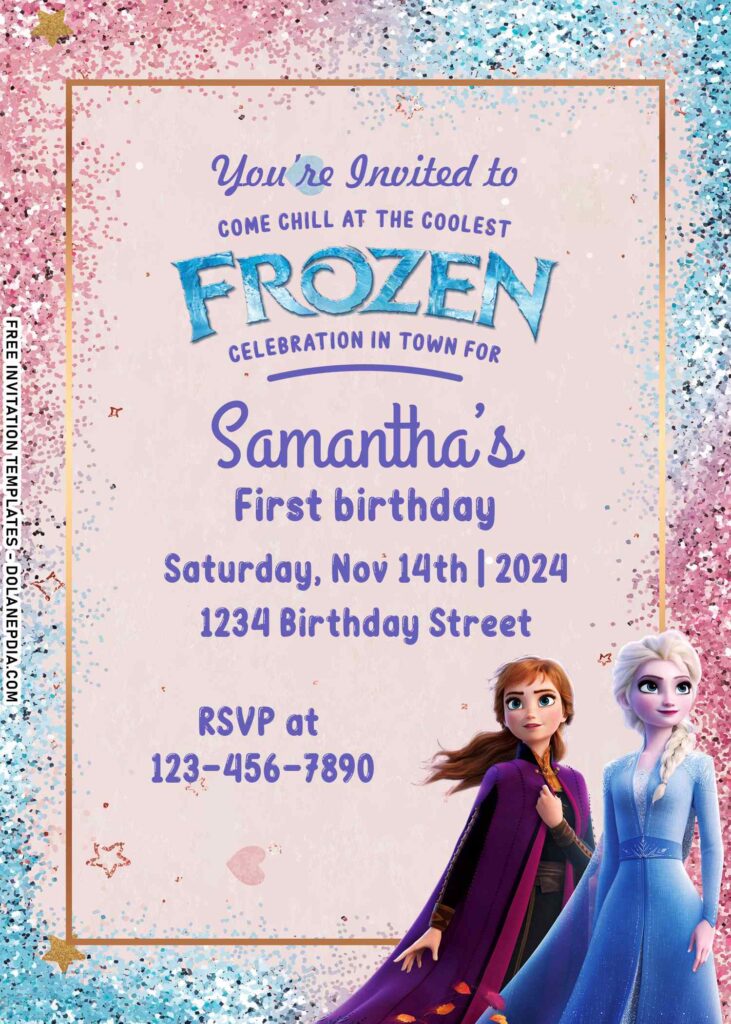 9+ Twinkling Cute Frozen Birthday Invitation Templates For Boy And Girl