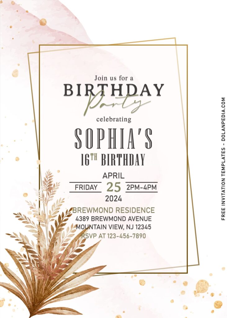 11+ Chic Bohemian Pampas Invitation Templates Match Your Style