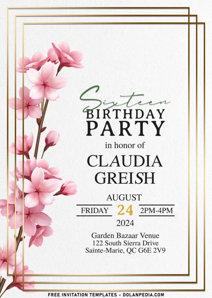 7+ Timeless Elegance Invitation Templates Greatly Fit For Garden Party