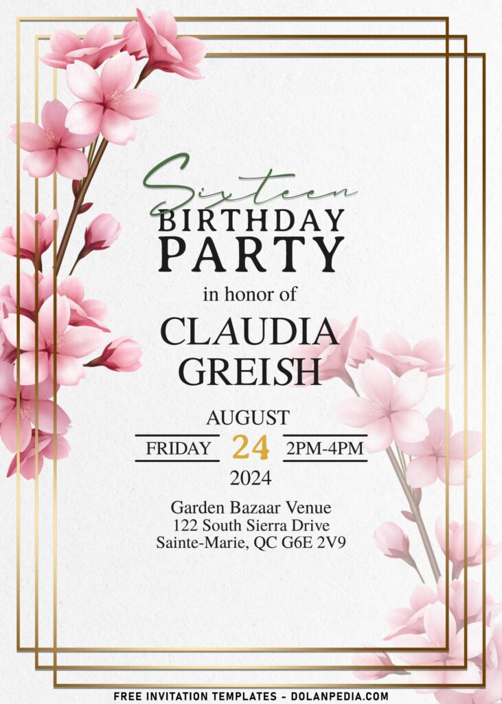 7+ Timeless Elegance Invitation Templates Greatly Fit For Garden Party