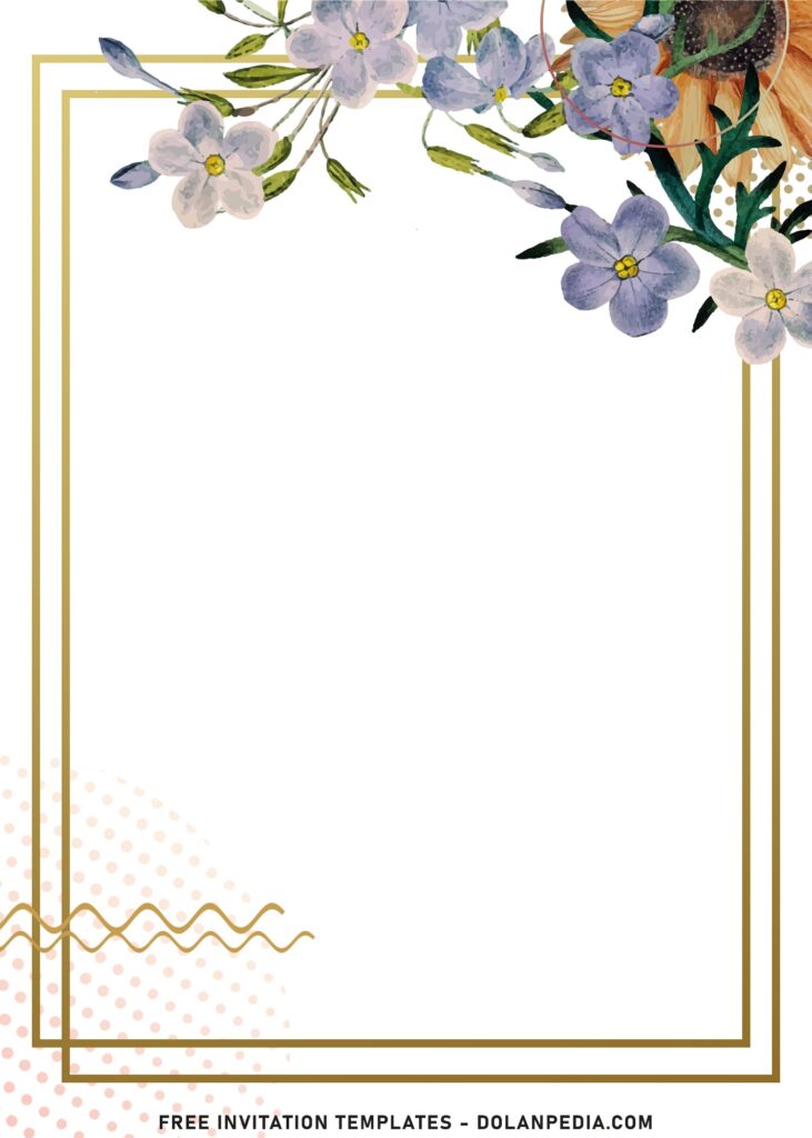 9+ Beautiful Yet Modern Periwinkle Floral Birthday Invitation Templates with gorgeous foliage